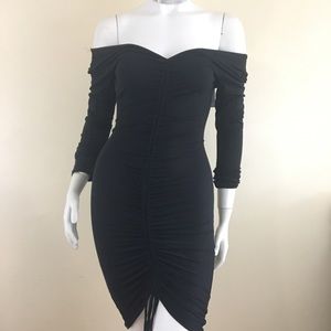 FashionNova Hong Kong Ruched Dress